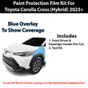 Fits Toyota Corolla Cross Hybrid (S & SE & XSE) 2023+ Precut Premium Paint Protection Film Clear Bra PPF Decal Film Kit Cover