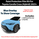 Fits Toyota Corolla Cross Hybrid (S & SE & XSE) 2023+ Precut Premium Paint Protection Film Clear Bra PPF Decal Film Kit Cover