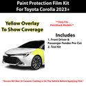 Fits Toyota Corolla Hatchback 2023+ Precut Premium Paint Protection Film Clear Bra PPF Decal Film Kit Cover