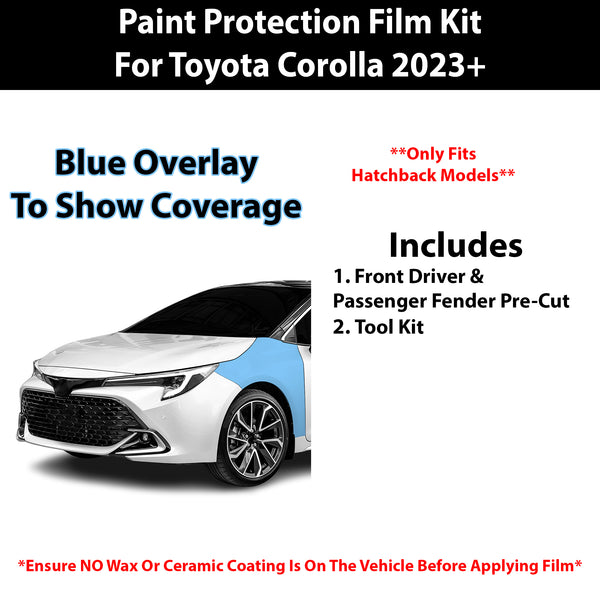 Fits Toyota Corolla Hatchback 2023+ Precut Premium Paint Protection Film Clear Bra PPF Decal Film Kit Cover