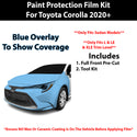 Fits Toyota Corolla (L & LE & XLE) Sedan 2020+ Precut Premium Paint Protection Film Clear Bra PPF Decal Film Kit Cover