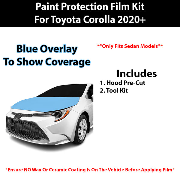 Fits Toyota Corolla (L & LE & XLE) Sedan 2020+ Precut Premium Paint Protection Film Clear Bra PPF Decal Film Kit Cover