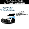 Fits Toyota Crown 2023+ Precut Premium Paint Protection Film Clear Bra PPF Decal Film Kit