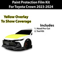 Fits Toyota Crown 2023+ Precut Premium Paint Protection Film Clear Bra PPF Decal Film Kit