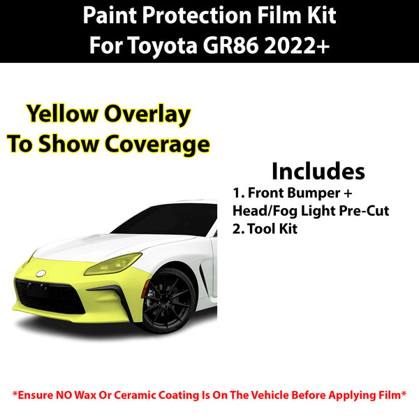 Fits Toyota GR86 2022+ Precut Premium Paint Protection Film Clear Bra PPF Decal Film Kit Cover