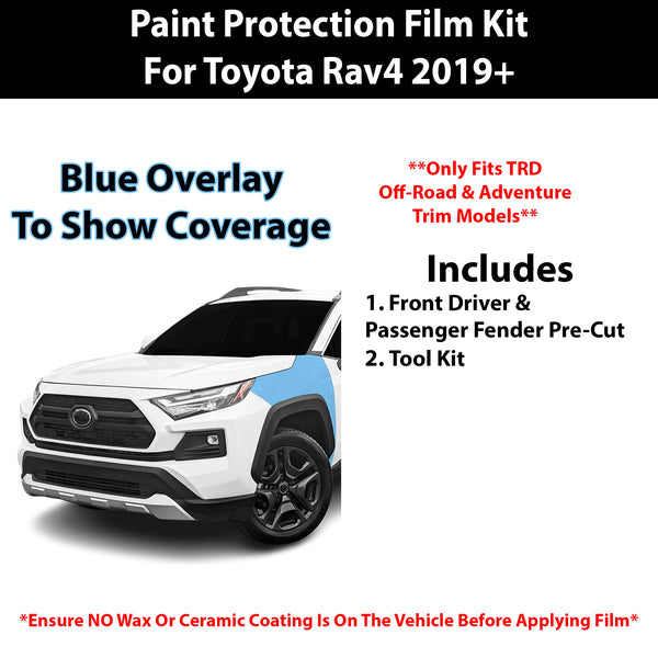 Fits Toyota Rav4 (Adventure & TRD Off-Road) 2019+ Precut Premium Paint Protection Film Clear Bra PPF Decal Film Kit Cover