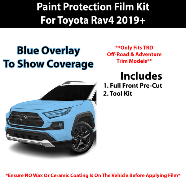 Fits Toyota Rav4 (Adventure & TRD Off-Road) 2019+ Precut Premium Paint Protection Film Clear Bra PPF Decal Film Kit Cover