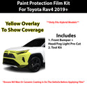 Fits Toyota Rav4 Hybrid (SE & XSE) 2019+ Precut Premium Paint Protection Film Clear Bra PPF Decal Film Kit Cover