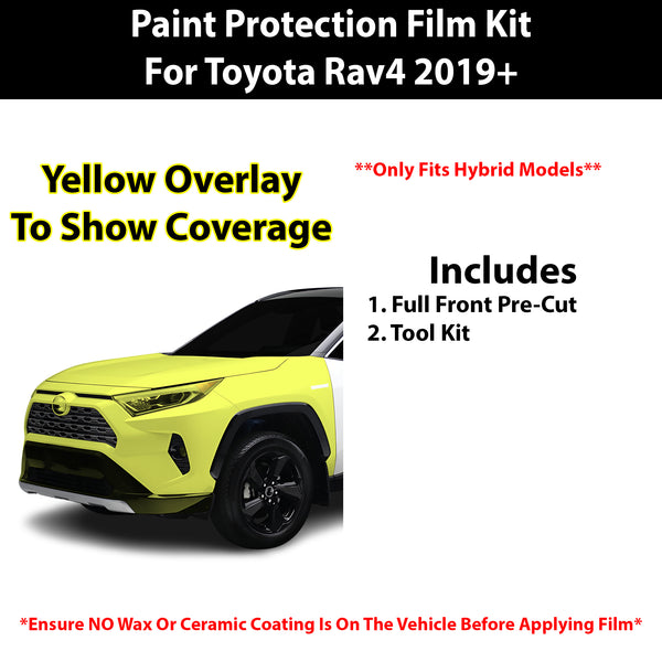 Fits Toyota Rav4 Hybrid (SE & XSE) 2019+ Precut Premium Paint Protection Film Clear Bra PPF Decal Film Kit Cover