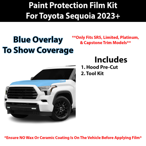 Fits Toyota Sequoia (SR5 & Limited & Platinum & Capstone) 2023+ Precut Premium Paint Protection Film Clear Bra PPF Decal Film Kit Cover