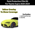 Fits Toyota Supra 2020+ Precut Premium Paint Protection Film Clear Bra PPF Decal Film Kit Coverage