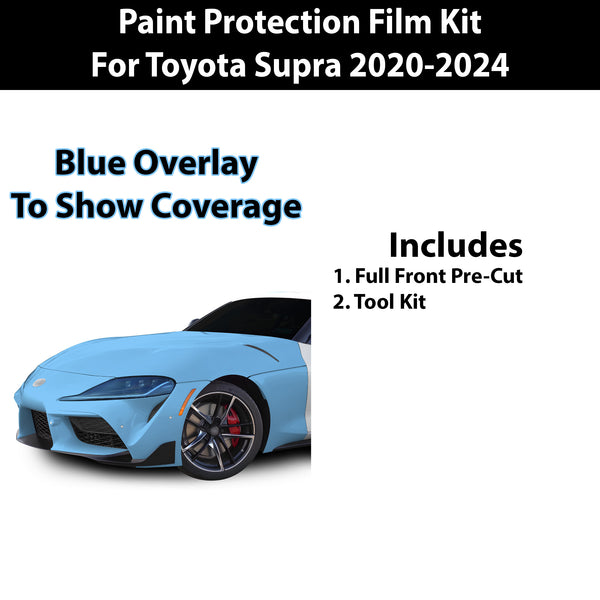 Fits Toyota Supra 2020+ Precut Premium Paint Protection Film Clear Bra PPF Decal Film Kit Coverage