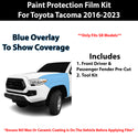 Fits Toyota Tacoma SR 2016-2023 Precut Premium Paint Protection Film Clear Bra PPF Decal Film Kit