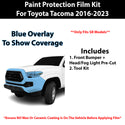 Fits Toyota Tacoma SR 2016-2023 Precut Premium Paint Protection Film Clear Bra PPF Decal Film Kit