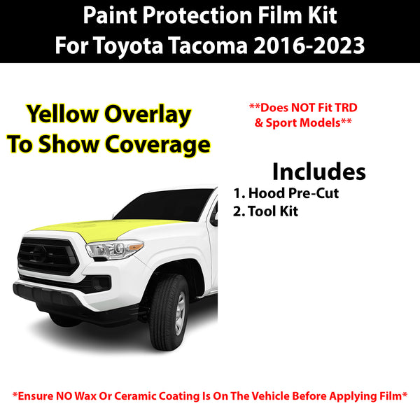 Fits Toyota Tacoma 2016-2023 Precut Premium Paint Protection Film Clear Bra PPF Decal Film Kit