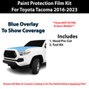 Fits Toyota Tacoma 2016-2023 Precut Premium Paint Protection Film Clear Bra PPF Decal Film Kit