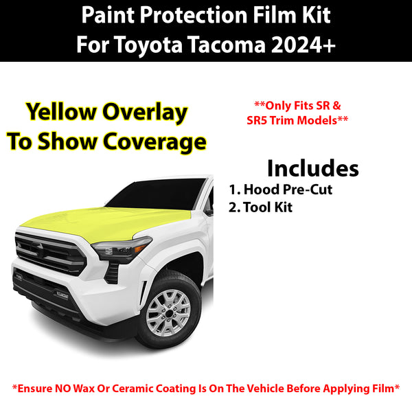 Fits Toyota Tacoma (SR & SR5) 2024+ Precut Premium Paint Protection Film Clear Bra PPF Decal Film Kit Cover