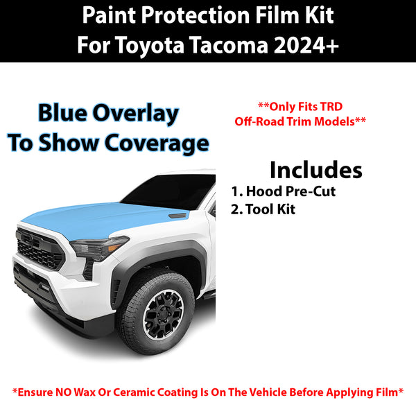 Fits Toyota Tacoma (TRD Off-Road) 2024+ Precut Premium Paint Protection Film Clear Bra PPF Decal Film Kit Cover