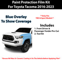 Fits Toyota Tacoma (TRD/Sport) 2016-2023 Precut Premium Paint Protection Film Clear Bra PPF Decal Film Kit