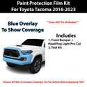 Fits Toyota Tacoma (TRD/Sport) 2016-2023 Precut Premium Paint Protection Film Clear Bra PPF Decal Film Kit