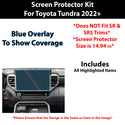 For Toyota Tundra 2022+ Scratch Resistant Shatter Proof Infotainment Clear Screen Protection Film