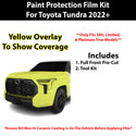 Fits Toyota Tundra (SR5 & Limited & Platinum) 2022+ Precut Premium Paint Protection Film Clear Bra PPF Decal Film Kit Cover