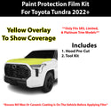 Fits Toyota Tundra (SR5 & Limited & Platinum) 2022+ Precut Premium Paint Protection Film Clear Bra PPF Decal Film Kit Cover