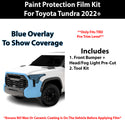 Fits Toyota Tundra (TRD Pro) 2022+ Precut Premium Paint Protection Film Clear Bra PPF Decal Film Kit Cover