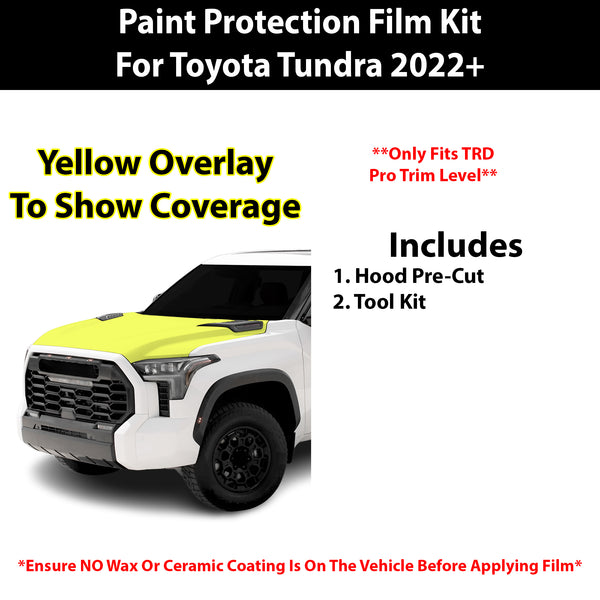 Fits Toyota Tundra (TRD Pro) 2022+ Precut Premium Paint Protection Film Clear Bra PPF Decal Film Kit Cover