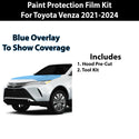 Precut Premium Paint Protection Film Clear Bra PPF Decal Film Kit Cover Fits Toyota Venza 2021-2024