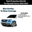 Fits Hyundai Venue 2020+ Precut Premium Paint Protection Film Clear Bra PPF Decal Film Kit