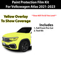 Fits Volkswagen Atlas 2021-2023 Precut Premium Paint Protection Film Clear Bra PPF Decal Film Kit