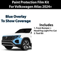 Precut Premium Paint Protection Film Clear Bra PPF Decal Film Kit Cover Fits Volkswagen Atlas 2024 2025