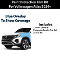 Precut Premium Paint Protection Film Clear Bra PPF Decal Film Kit Cover Fits Volkswagen Atlas 2024 2025