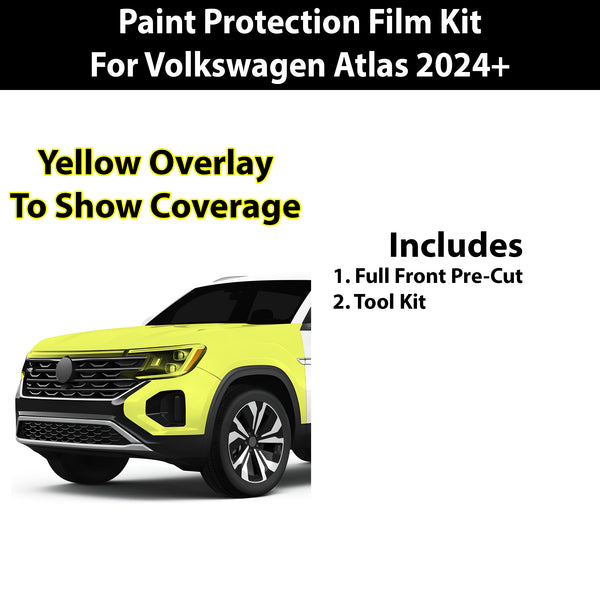 Precut Premium Paint Protection Film Clear Bra PPF Decal Film Kit Cover Fits Volkswagen Atlas 2024 2025