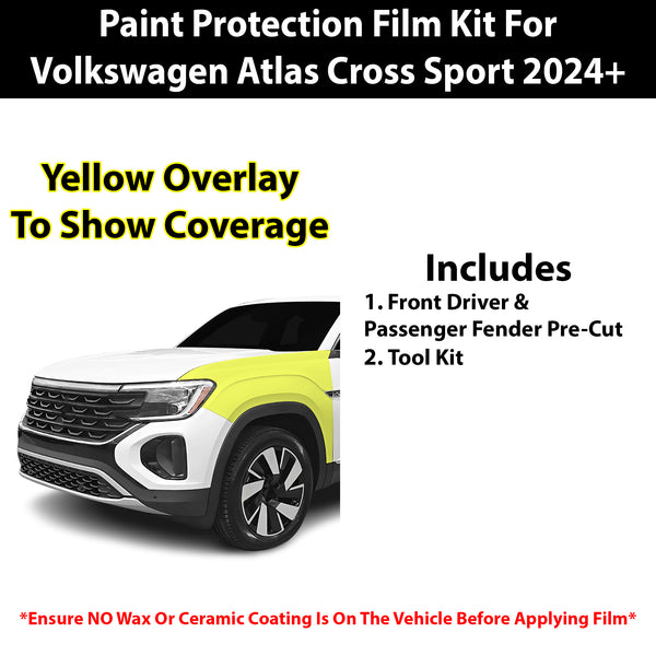 Fits VW Atlas Cross Sport (SEL R-Line & SEL Premium R-Line) 2024+ Precut Premium Paint Protection Film Clear Bra PPF Decal Film Kit Cover