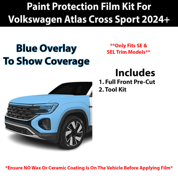 Fits VW Atlas Cross Sport (SE & SEL) 2024+ Precut Premium Paint Protection Film Clear Bra PPF Decal Film Kit Cover