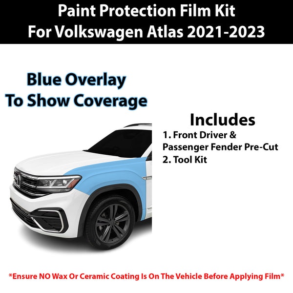 Fits VW Atlas (SE) 2021-2023 Precut Premium Paint Protection Film Clear Bra PPF Decal Film Kit Cover