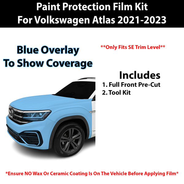 Fits VW Atlas (SE) 2021-2023 Precut Premium Paint Protection Film Clear Bra PPF Decal Film Kit Cover