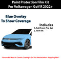 Fits VW Golf R 2022+ Precut Premium Paint Protection Film Clear Bra PPF Decal Film Kit Cover