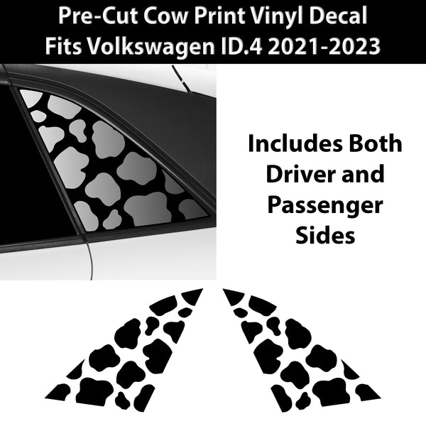 Animal Leopard Cheetah Cow Window Vinyl Decal Stickers Fits Volkswagen ID.4 2021-2024