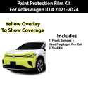 Precut Premium Paint Protection Film Clear Bra PPF Decal Film Kit Cover Fits Volkswagen ID.4 2021-2024