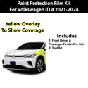 Precut Premium Paint Protection Film Clear Bra PPF Decal Film Kit Cover Fits Volkswagen ID.4 2021-2024