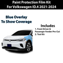 Precut Premium Paint Protection Film Clear Bra PPF Decal Film Kit Cover Fits Volkswagen ID.4 2021-2024