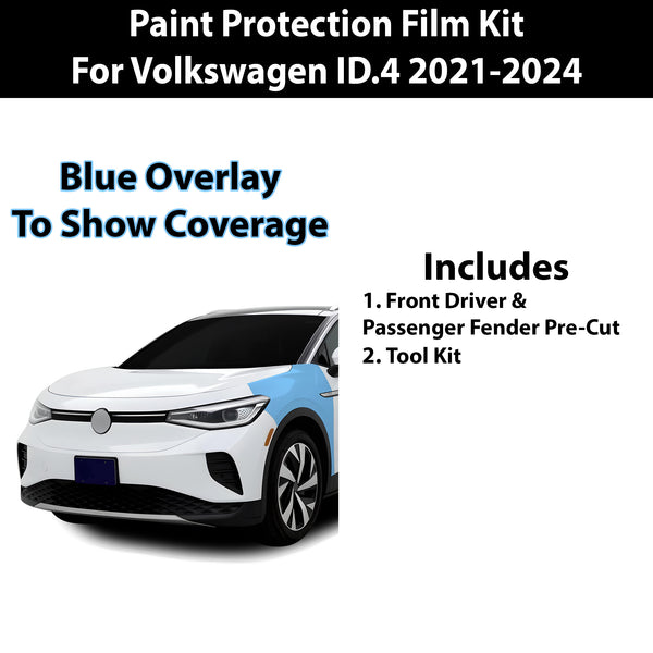 Precut Premium Paint Protection Film Clear Bra PPF Decal Film Kit Cover Fits Volkswagen ID.4 2021-2024