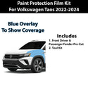 Precut Premium Paint Protection Film Clear Bra PPF Decal Film Kit Cover Fits Volkswagen Taos 2022-2024