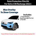 Fits Volvo C40 Recharge (Core & Plus & Ultimate) 2022+ Precut Premium Paint Protection Film Clear Bra PPF Decal Film Kit Cover