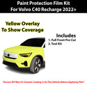 Fits Volvo C40 Recharge (Core & Plus & Ultimate) 2022+ Precut Premium Paint Protection Film Clear Bra PPF Decal Film Kit Cover