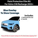 Fits Volvo C40 Recharge (Core & Plus & Ultimate) 2022+ Precut Premium Paint Protection Film Clear Bra PPF Decal Film Kit Cover