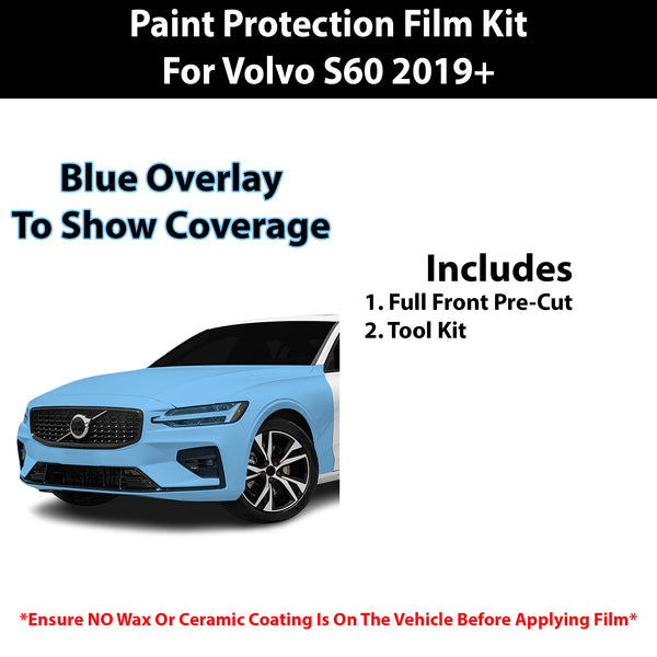 Fits Volvo S60 (R-Design & Core & Plus & Ultimate) 2019+ Precut Premium Paint Protection Film Clear Bra PPF Decal Film Kit Cover